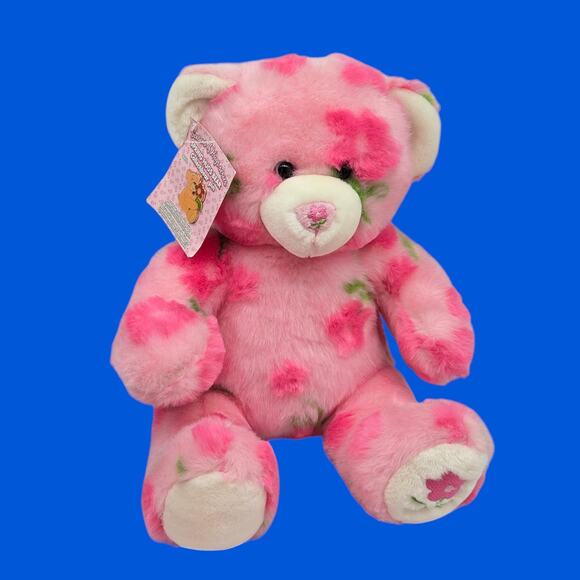 Seasons of Hugs 15" Stuffed Spring Teddy Build-A-Bear Plush with Collectible Pin - Picture 1 of 14